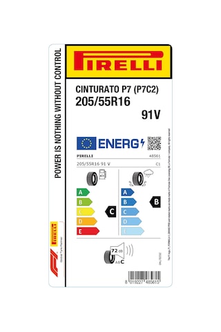 Pirelli 205/55r16 91v Cınturato P7    Yaz Lastiği 2026