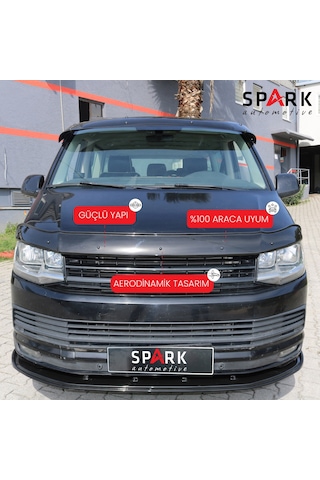 Volkswagen Transporter T6 2015-2020 Yıl Aralığı Uyumlu Kaput Rüzgarlığı 3mm Siyah