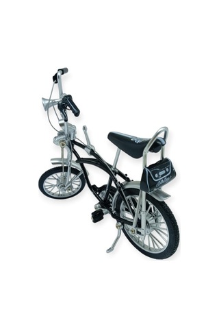 Model Araçlar -1:10 Metal Retro Pinokyo Bisiklet - Die -cast 17 Cm - Siyah