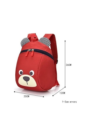 Çizgi Film Çocuk Okul Çantası Anaokulu Erkek Ve Kızlar 1-5 Yaşında Bebek Okul Çantası Omuz Anti-kayıp Sırt Çantası Qtzjub Kırmızı