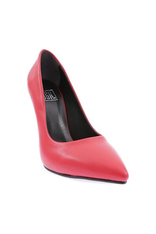 Dgn 150k-22y Kadın Sivri Burun Stiletto 15p Topuklu Ayakkabı 150K-1563-R0766 Kırmızı