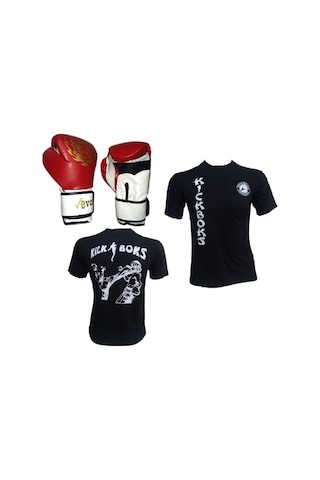 Spor_Carsim Evox Boks,Kickboks Eldiveni,Kick Boks Tişört,S,M,L,Xl Beyaz (252492344)