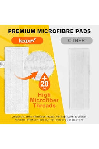 Kärcher Easyfix Sc 2, Sc 3, Sc 4, Sc 5 Zemin Başlığı İle Uyumlu 5 Mikrofiber Bez Seti
