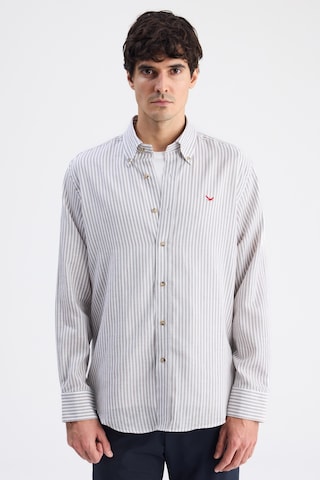 D'S Damat Ds Damat Comfort Vizon Çizgili Gömlek 6hc02g816304m Çok Renkli