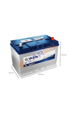 Varta Blue Dynamic G7 12 V 95 Ah 830CCA Akü