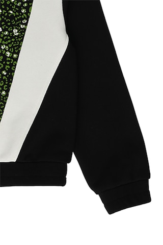Kız Çocuk Kapüşonlu Siyah Sweatshirt 17013617