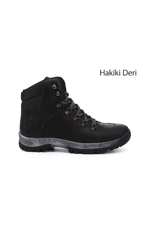 Gönderi(R) Gönderi R Kadın Siyah Nubuk Bağcıklı Kauçuk Taban Hakiki Deri Bot Dkmb82242229 Siyah