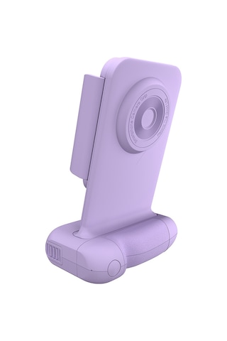 Yunboo Rx01 Mor Çekim Kolu: 15w Kablosuz Şarj, Dönebilen Telefon Tutucu, Bluetooth Kontrollü, Dahili Pil, Seyahat Ve Günlük Kullanım İçin İdeal