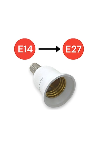 E14 'den E27 'e Dönüştürücü Duy - Pratik Ve Güvenli Çözüm E27 To E14 Duy Dönüştürücü