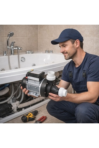 Ayrıntıshop 0.90 Hp Jakuzi Motoru Hidromasaj Pompası Sessiz Ve Dayanıklı