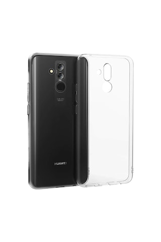 Newface - 84 - Huawei Mate 20 Lite Kılıf Lüx - Kmrsfres - Şeffaf Silikon