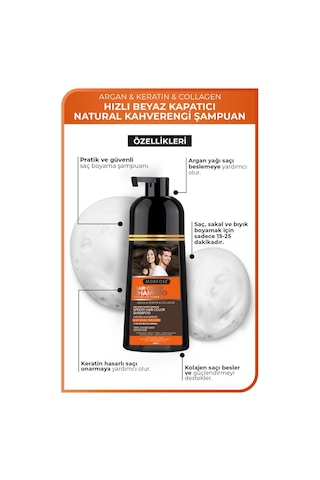 Morfose Beyaz Kapatıcı Şampuan Koyu Kahve 420 Ml