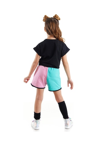 Denokids Mshb&g Renkli Yıldız Kız Çocuk T-Shirt Şort Takım Çok Renkli
