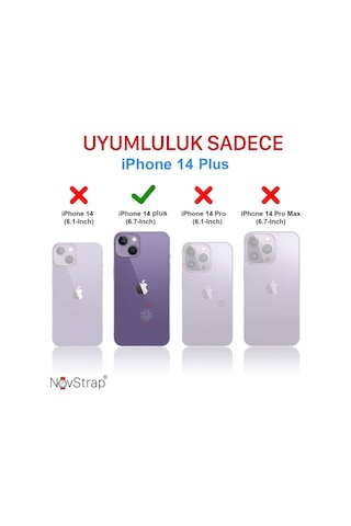 Apple Uyumlu iPhone 14 Plus Kilif 6.7 Seffaf Magsafe Kamera Korumali 556386498