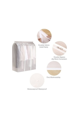 Tongxida Bosphorusboutique X X Ty Tozluk Takım Saklama Organizatörü Kılıfı Giysi Fermuar Elbise Dolabı Çantaları Beyaz Bavul 9 Beyaz