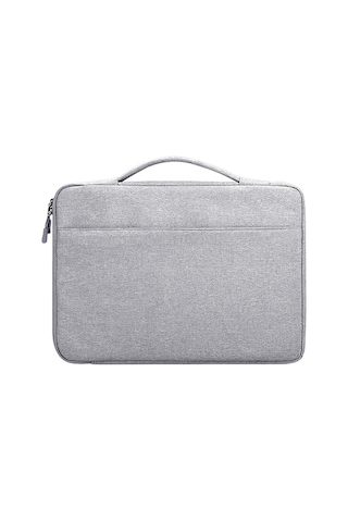 Oxford Bez Su Geçirmez Laptop Çanta 15.6 İnç Dizüstü Bilgisayarlar İçin, Bagaj Arabası Kayışı İle Gri