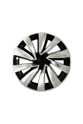 Red Lion Parts Tesla Model Y Juniper 2025+ Uyumlu 19 İnç Uberturbine Stil Jant Kapağı Seti - Gümüş & Siyah