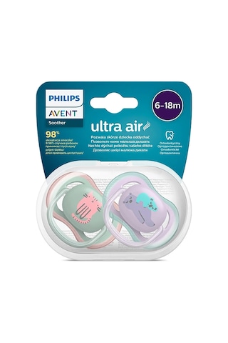 Philips Avent SCF085/18 Ultra Air Emzik 6-18 Ay 2li Kız-8710103998747