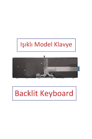 Siyah-ışıklı - Dell Inspiron 3567 Uyumlu Notebook Klavye