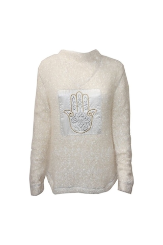 Bulalgiy Kadın Ekru Kazak - Bga00028M