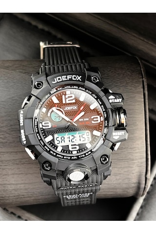 Joefox Küçük Kasa Digital Ve Analog 2 Yıl Garantili Kronometre+takvim+alarm+çoçuk Kol Saati Je.cbk20 Siyah