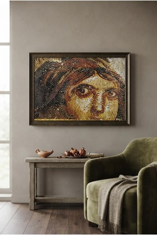 Antik Dönem Mozaiği Çingene Kızı Zeugma 1000 Parça Eğitici Öğretici Puzzle