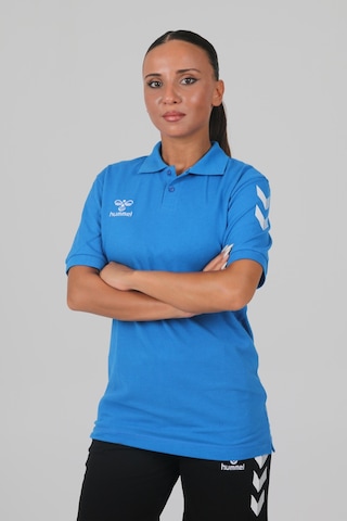 Hummel Armin Pamuklu Polo Yaka Tişört Saks Mavi