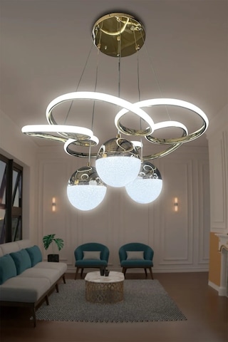Florya 3 Top Modern Sarkıt Led Avize Çok Renkli