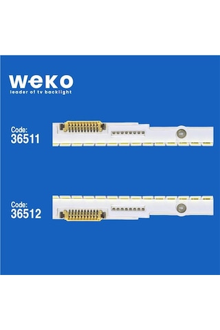 Wkset-5442 36511x1 36512x1 50nnb 3d-7032led-mcpcb 2 Adet Led Bar 76led Tvnizi Açıp İçindeki Led Barla Birebir Aynısı Olduğunu Görmeden Almayınız. Sonrasında İade Almamaktayız. Beyaz