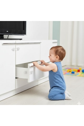 Mcg 2'li Mini Çok Amaçlı Kilit- Çocuk Güvenlik Gereçkerli Çekmece,dolap,kapak Kilidi