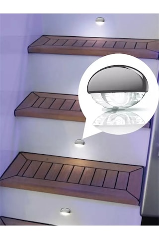 Merdiven Lambası Kromaj 12 V Led Beyaz