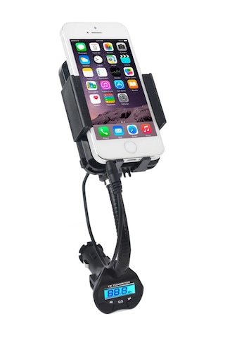 Evrensel 3.5mm Fiş Araç Şarj Cihazı Tutucu Müzik Lcd Fm Radyo Geniş Handsfree Verici İphone 6 & 6 Plus / İphone 5s & 5c / Samsung / Htc