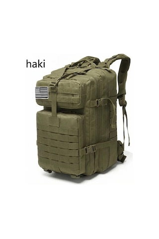 Single Sword 50l Taktik Sırt Çantası Su Geçirmez Askeri Outdoor Kamp Dağcı Çanta Haki