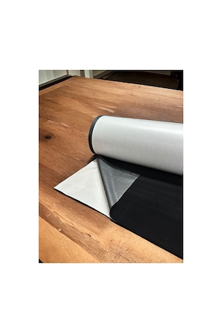 Yapışkanlı Süet Kadife Kumaş 150 X 100cm İz Yapmaz Kadife, Kaplama Kumaş Ev Tekstili, Araç Kaplama Siyah Siyah