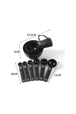 Vkemall "10'lu Ölçü Kaşığı Seti - Ergonomik Tutma, Yığınlanabilir, Kaymaz Ve Hassas Ölçüm" Diğer