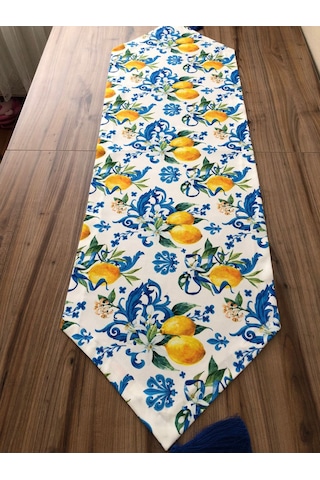 Limon Desenli Runner & Supla Çok Renkli