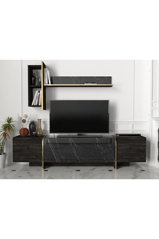 Dekorister Exclusive Veyron Tv Ünitesi Rebab-Mermer