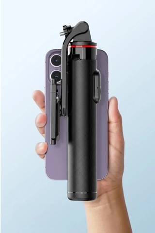 Çekim Aparatı Seyahat Standı Video Ayağı Tripod Çok Amaçlı Kumandalı Selfie Çubuğu C13 Siyah