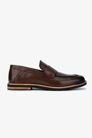 Valmenti Erkek Hakiki Deri Kahverengi Loafer Ayakkabı 183 42551 Erk Ayk Y25 Kahve Dr/orgu Kahverengi
