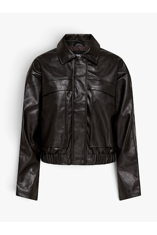 Only Onlmelle Faux Leather Jacket Otw Kadın Kahverengi Ceket - 5041089