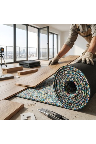 13 Mm Parke Altı Ses Yalıtımı Bariyerli Sespan