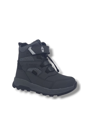 Zerhan 054 Çocuk Füme Cırt Cırtlı Treking Bot Gri