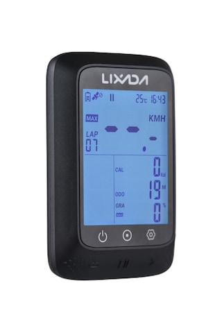 Bisiklet Bilgisayarı Gps Kablosuz Su Geçirmez Ant+ Sensörü Ve Bt 2.3 İnç Yükseklik Gradyan Kalp Atış Hızı Uyumlu Strava App Bisiklet Bilgisayarı Siyah