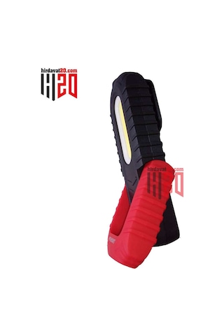 Dht 400 Lümen Şarjlı Mıknatıslı Kancalı Çalışma Lambası Kırmızı - Siyah