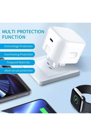 Zyzqstore İngiltere Usb-c Şarj Cihazı İphone Uyumlu 15/16/huawei/samsung Qc3.0 1 Adet