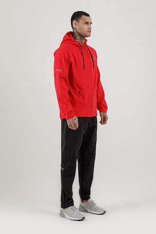 Airlife Sportswear Tam Boy Fermuarlı Erkek Kapüşonlu Eşofman Takımı Kırmızı Red