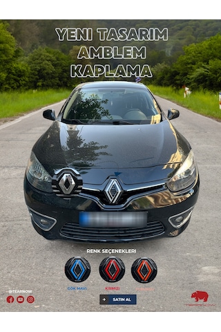 Renault Fluence 2012-2016 Yeni Tasarım Amblem Kaplama Sticker