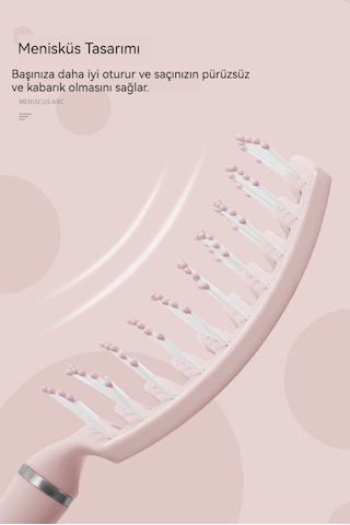 Macaron Büyük Tarak Kafa Deri Masaj Tarağı- Mavi