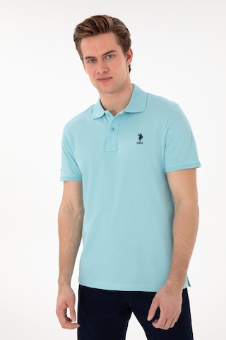 U.S. Polo Assn. Erkek Slim Fit Polo Yaka Aqua Basic Tişört 50298011-VR007