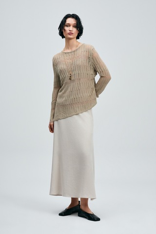 Lufian Lace Kadın Kazak Vizon Vizon 121090043100430 Vizon